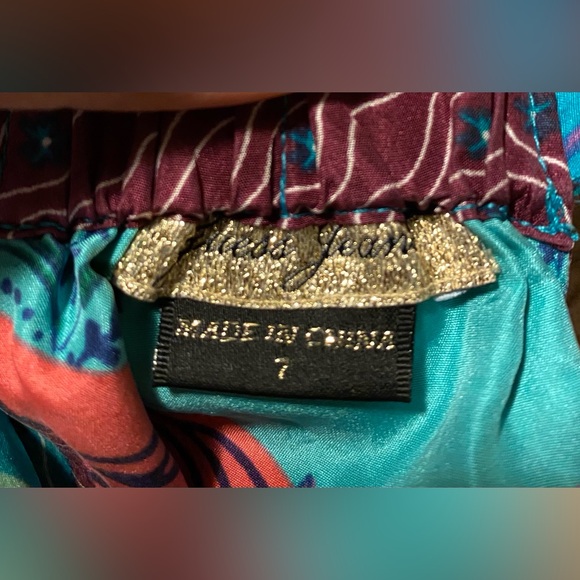 GUESS Silk Patchwork Dress size 7 - Picture 8 of 8